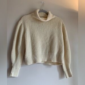rag & bone Cream Cowl Neck Sweater Women Size Small Top Pullover Winter Clothing